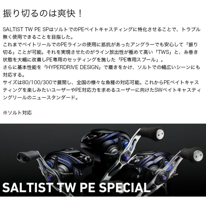 楽天市場】(5)【目玉商品】ダイワ 23 ソルティスト TW 300XHL PE 