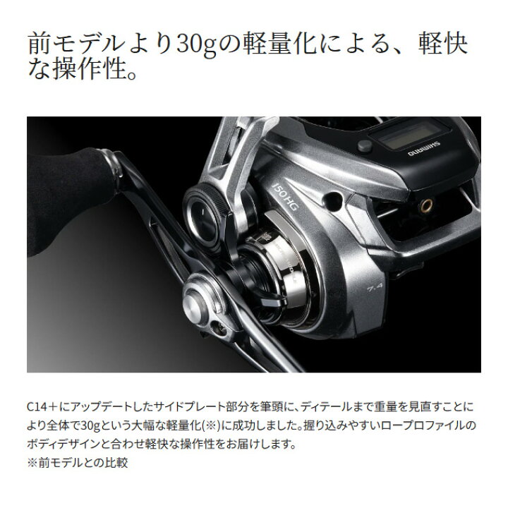 楽天市場】(5)シマノ 23 炎月 エンゲツ プレミアム 150PG 右ハンドル 