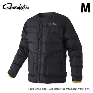 (c)【取り寄せ商品】 がまかつ GM3723 (ブラック×ゴールド/M) ライトダウンジャケット (フィッシングウェア/2023年秋冬モデル) /23AW 【Σ01】