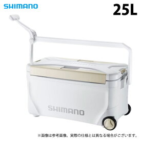 (7)【目玉商品】 シマノ スペーザ プレミアム 25L キャスター (NS-B25Y) プレミアムホワイト (クーラーボックス) /25リットル /s-c_box