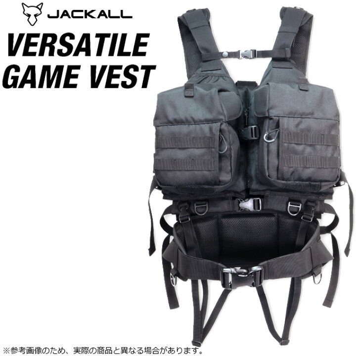 楽天市場】(5)ジャッカル バーサタイルゲームベスト ブラック 