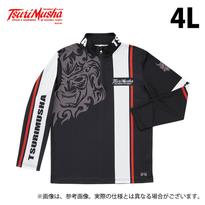 楽天市場】(5) 釣武者 Musha ラインジップシャツ (4Lサイズ 