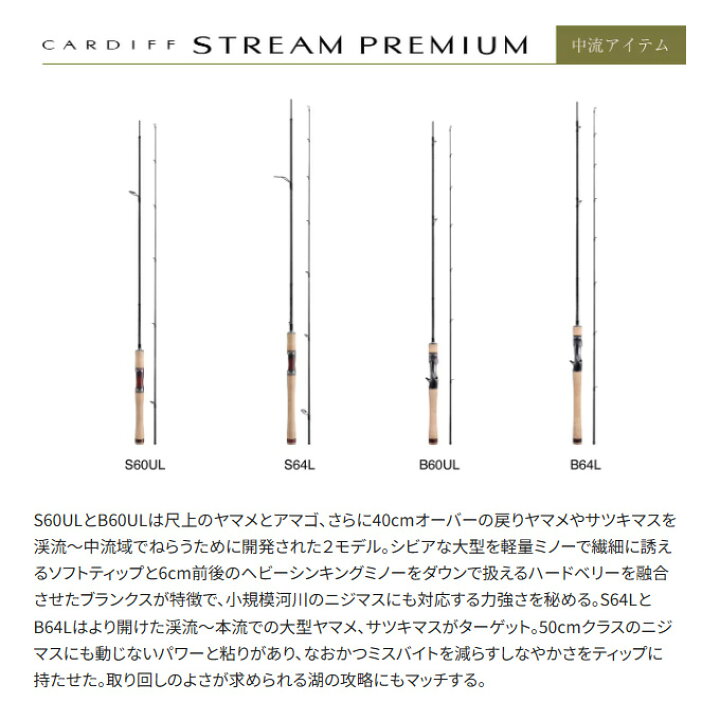 楽天市場】(5)シマノ 24 カーディフ ストリームプレミアム S64L 