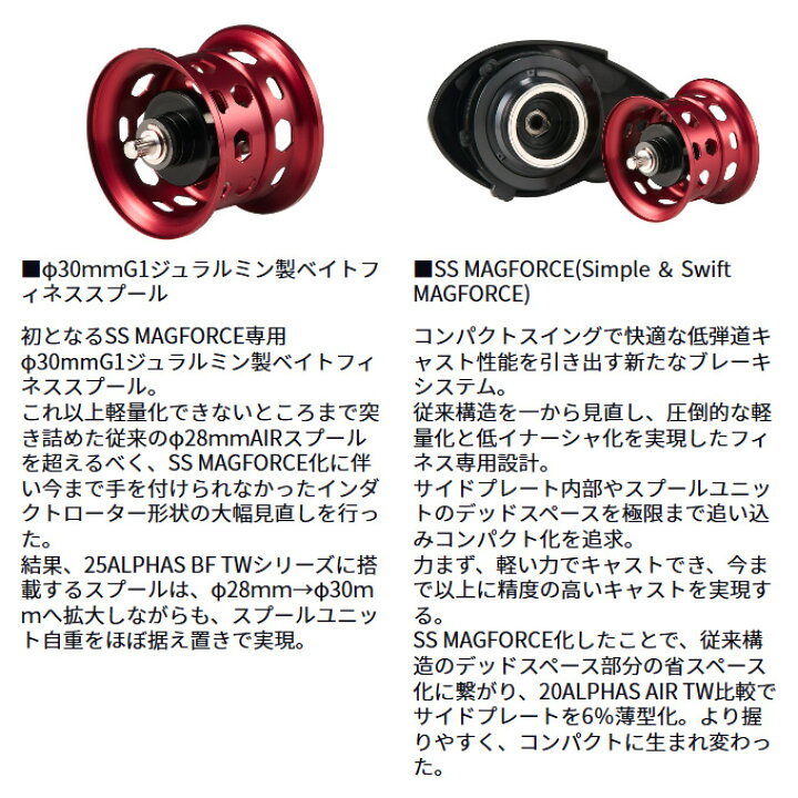 楽天市場】(5)ダイワ 25 アルファスBF TW 8.5L 左ハンドル (2025年 
