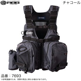 (5)【目玉商品】リバレイ RBB エクストリームタイドゲームベスト 品番：7693 (カラー：チャコール) ゲームベスト/フローティングベスト/双進 /1s6a1l7e-f-best 【Σ04】