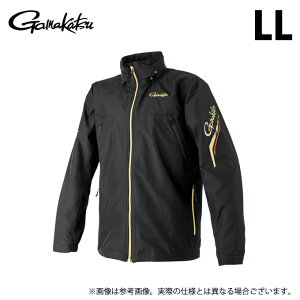 (c)【取り寄せ商品】 がまかつ GM3792 (ブラック×ゴールド/LL) ウィンドブレーカー (フィッシングウェア/2025年秋冬モデル) /25AW 【Σ01】