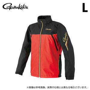 (c)【取り寄せ商品】 がまかつ GM3792 (ブラック×レッド/L) ウィンドブレーカー (フィッシングウェア/2025年秋冬モデル) /25AW 【Σ01】