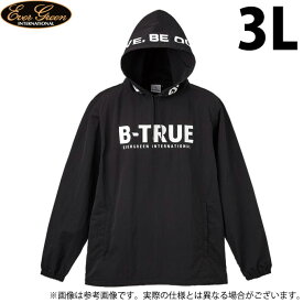 (c)【取り寄せ商品】 エバーグリーン B-TRUE パッカブルプルパーカー (ブラック/BK) (3Lサイズ) (フィッシングウェア) 【Σ01】