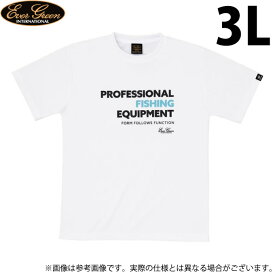 (c)【メール便配送可】【取り寄せ商品】 エバーグリーン E.G.ドライTシャツ Gタイプ (ホワイト) (3Lサイズ) (フィッシングウェア)