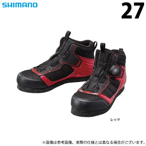 (c)【取り寄せ商品】 シマノ FS-041Q (27/レッド) カットラバーピンフェルトフィットシューズ LT (靴・シューズ) (22_S) 【Σ02】