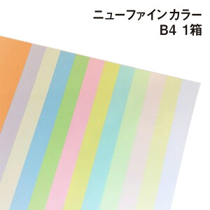 ニューファインカラー B4 1箱|全12色より1色選択 いろがみ PPC用紙