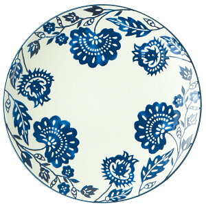 プレートL お皿 食器 TAMAKI アイカ 22cm|ホワイト・ブルー|オーブン・電子レンジ・食洗機対応|かわいい おしゃれ シンプル レトロ風|北欧・韓国・台湾風 カフェ風 ギフト 新生活