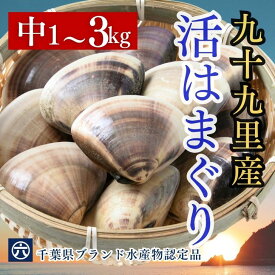 活はまぐり 中サイズ （1粒あたり80～100g）はまぐり 国産 蛤 はまぐり 千葉県九十九里産 （1キロあたり10~14粒）1kg 2kg 3kgから選べます お吸い物 酒蒸し BBQ お中元 敬老の日 お食い初め お歳暮 雛祭り お正月 ペスカタリアン ハマグリ 【クーポン利用可】