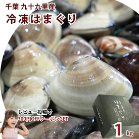 【送料無料】冷凍蛤 国産 九十九里 冷凍はまぐり 1kg（40〜60g）国産 千葉県 お吸い物 お食い初め 海鮮 貝 塩 ラーメン そうめん おつまみ アテ 出汁 たっぷり 海鮮バーベキュー ギフト 化粧箱 贈答用 お中元 買い回り 父の日 お中元