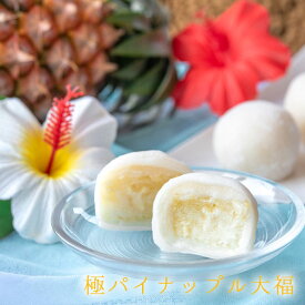 丸三老舗 極（きわみ）パイナップル大福 3個入り 1箱 ≪専用箱入≫ [ 和菓子 フルーツ大福 パイナップル 白あん ギフト 高級 スイーツ お取り寄せ 沖縄 ]
