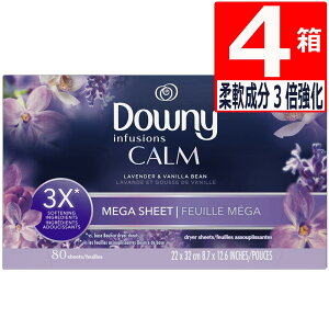 _Ej[V[g MEGA Ct[W CALM x_[&oj 80×4 Downy Mega Sheet Infusions CALM Lavender&Vanilla bean _