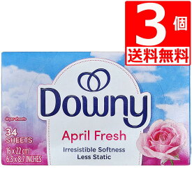ダウニーシート 柔軟剤シート 34枚×3個 Downy Sheets 乾燥機用 ドライシート エイプリルフレッシュ 静電気防止 【送料無料】