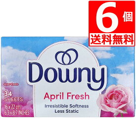 ダウニーシート 柔軟剤シート 34枚×6個 乾燥機用 静電気対策 エイプリルフレッシュ Downy Sheets 【送料無料】