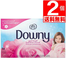 ダウニーシート 柔軟剤シート 34枚×2個 乾燥機 Downy Sheets エイプリルフレッシュ 静電気対策 ダウニーシート 【送料無料】