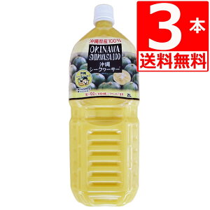 沖縄シークヮーサー100% 2L×3本 オキハム 優良県産品