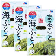 まるごと海ぶどう33g (水で戻すと約50g)×3箱 簡単60秒塩抜き 沖縄県産海ぶどう