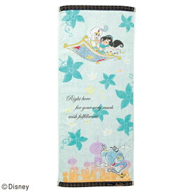 Disney ディズニー プリンセス ジャスミン ジーニー 女の子 女児 かわいい キャラクター キャラ グッズ 刺繍 フェイスタオル 2005085300