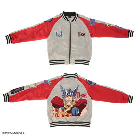 キャラジャン MARVEL マーベル ソー サンダーグレー スカジャン L