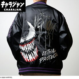 キャラジャン Marvel マーベル ヴェノム ダークストロング スカジャン(3L)