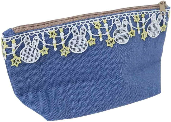 新品ミッフィー刺繍 横長ポーチミッドナイトスターレース | ヤマダ 