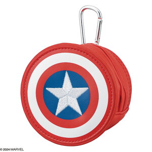 Disney ディズニー MARVEL コンパクトラウンド コンパクトポーチ レザー