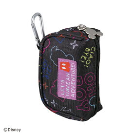Disney ディズニー コンパクトポーチ ミッキー ネオンアドベンチャー