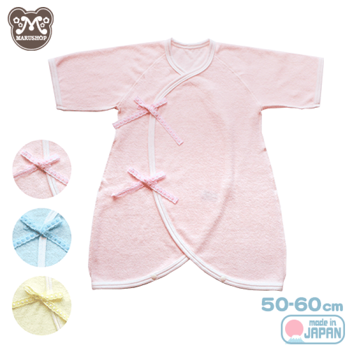 リボンが可愛いやわらかコンビ肌着送料無料 日本製 綿100 サイズ 50 60 Cm 新生児 赤ちゃん ベビー 肌着 前開き パイル パステルカラー ピンク ブルー イエロー オールシーズン 春 夏 秋 冬 出産準備 退院 お祝い 男の子 女の子 の商品詳細 日本の通販ショッピング