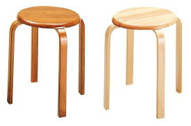 木製スツール　北欧風デザイン　椅子　曲木　スタッキング可能　シンプル[t]