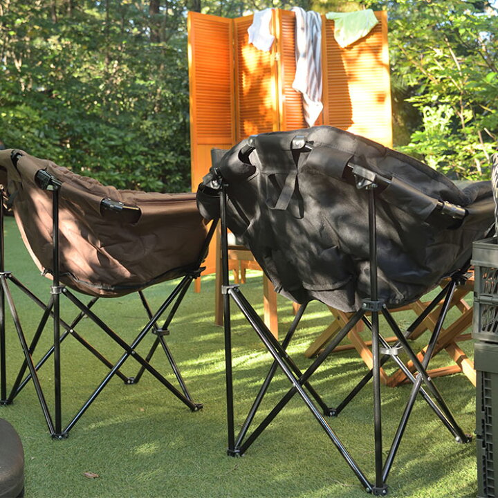 楽天市場 ムーンチェア キャンプ用品 ベランピング おうちキャンプ用品 バーベキュー q デイキャンプ用品 ソロキャンプ お部屋時間 ゆったり 在宅ワーク くつろぐ のんびり 包み込む 軽量 丈夫 持ち運び コンパクト 新生活 省スペース ブラウン ブラック Ld