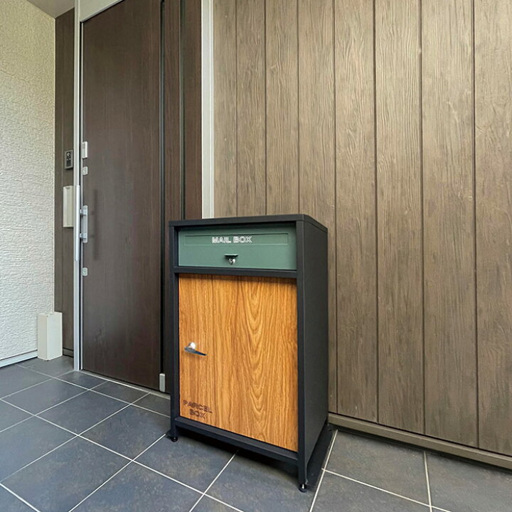 楽天市場】[レビュー特典あり]宅配ボックス付きスタンドポスト 郵便