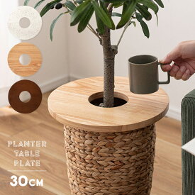 [レビュー特典]プランターテーブル プレート 30cm プラントテーブル プランターカバー ウッドサークルトレイ 鉢土隠し マルチング 木製 大理石風テラゾー柄 観葉植物 植木鉢カバー 鉢植え 円形 円型 丸 白 おしゃれ シンプル 猫・ペットいたずら防止[t]