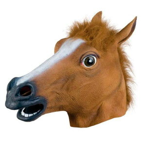 アニマルマスク サラブレッド アイコ 馬 競走馬 ゴムマスク