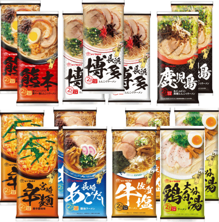 楽天市場】マルタイ 九州ご当地ラーメンBOX : マルタイラーメン