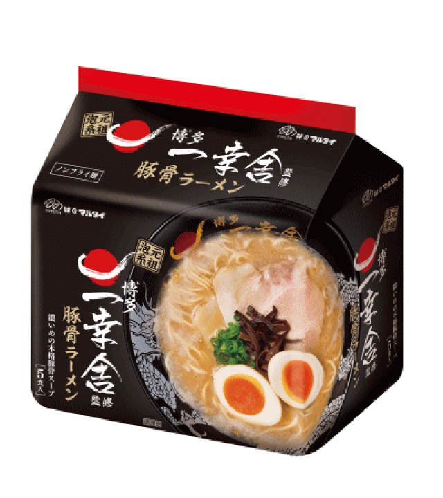 3箱買い1食分￥150　長浜屋袋めん45食　一幸舎袋めん45食　全国送料無料 楽天市場】マルタイ 袋・一幸舎監修豚骨ラーメン5食入 (1