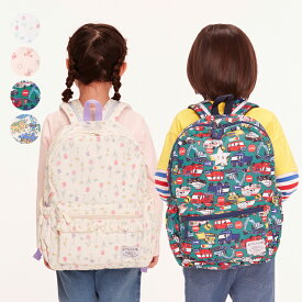 子供服 Kids Foret (キッズフォーレ) 花柄・くま・働く車・恐竜撥水ボンディングリュック S～L B13601