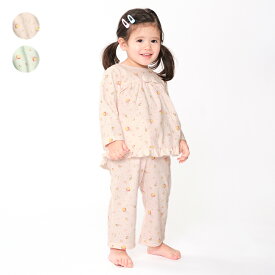 【4/30までP10倍！】子供服 Kids Foret (キッズフォーレ) うさぎ柄長袖パジャマ 90cm～140cm B13703