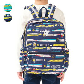 子供服 Kids Foret (キッズフォーレ) JR新幹線電車柄撥水リュック・バックパック S M L B17682