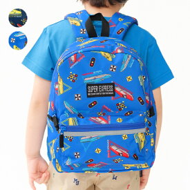 子供服 Kids Foret (キッズフォーレ) JR新幹線電車総柄撥水加工リュック M，L B35690