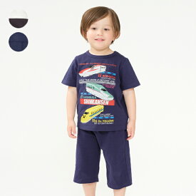 子供服 Kids Foret (キッズフォーレ) JR新幹線電車プリント半袖パジャマ 90cm 100cm 110cm 120cm 130cm 140cm B35791