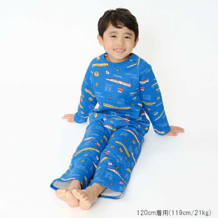 楽天市場】子供服 moujonjon (ムージョンジョン) JR新幹線電車総柄長袖 