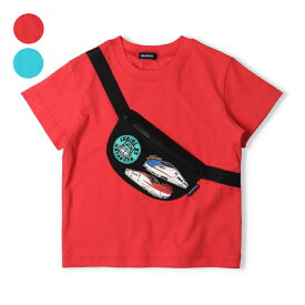子供服 moujonjon (ムージョンジョン) JR新幹線電車ボディーバック風半袖Tシャツ 90cm～130cm F32808