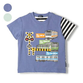 子供服 moujonjon (ムージョンジョン) 在来線電車踏切仕掛け半袖Tシャツ90cm～130cm F32810