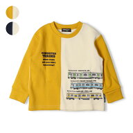 【25秋冬セール40％OFF】子供服 Hungry Heart (ハングリーハート) JR在来線電車プリント縦切替裏毛トレー…