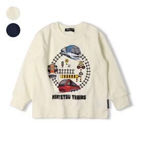 【全品10％OFFクーポン配布中！1/16　01：59まで】【25秋冬セール20％OFF】子供服 Hungry Heart (ハングリーハート) 近鉄電車踏切仕掛け裏毛トレーナー・スウェット 90cm 100cm 110cm 120cm 130cm K54691