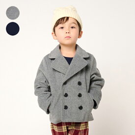 【23秋冬セール50%OFF】 子供服 moujonjon (ムージョンジョン) 無地ピーコート・ジャケット 90cm 100cm 110cm 120cm 130cm 140cm キッズ 男の子 M50102